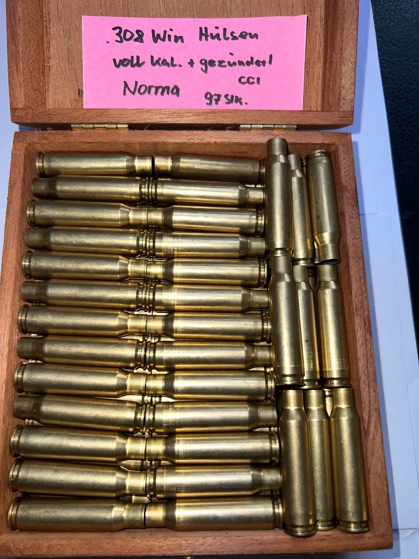 .308 Win Hülsen Norma voll-kalibriert und gezündert 97 Stk. – Bild 2