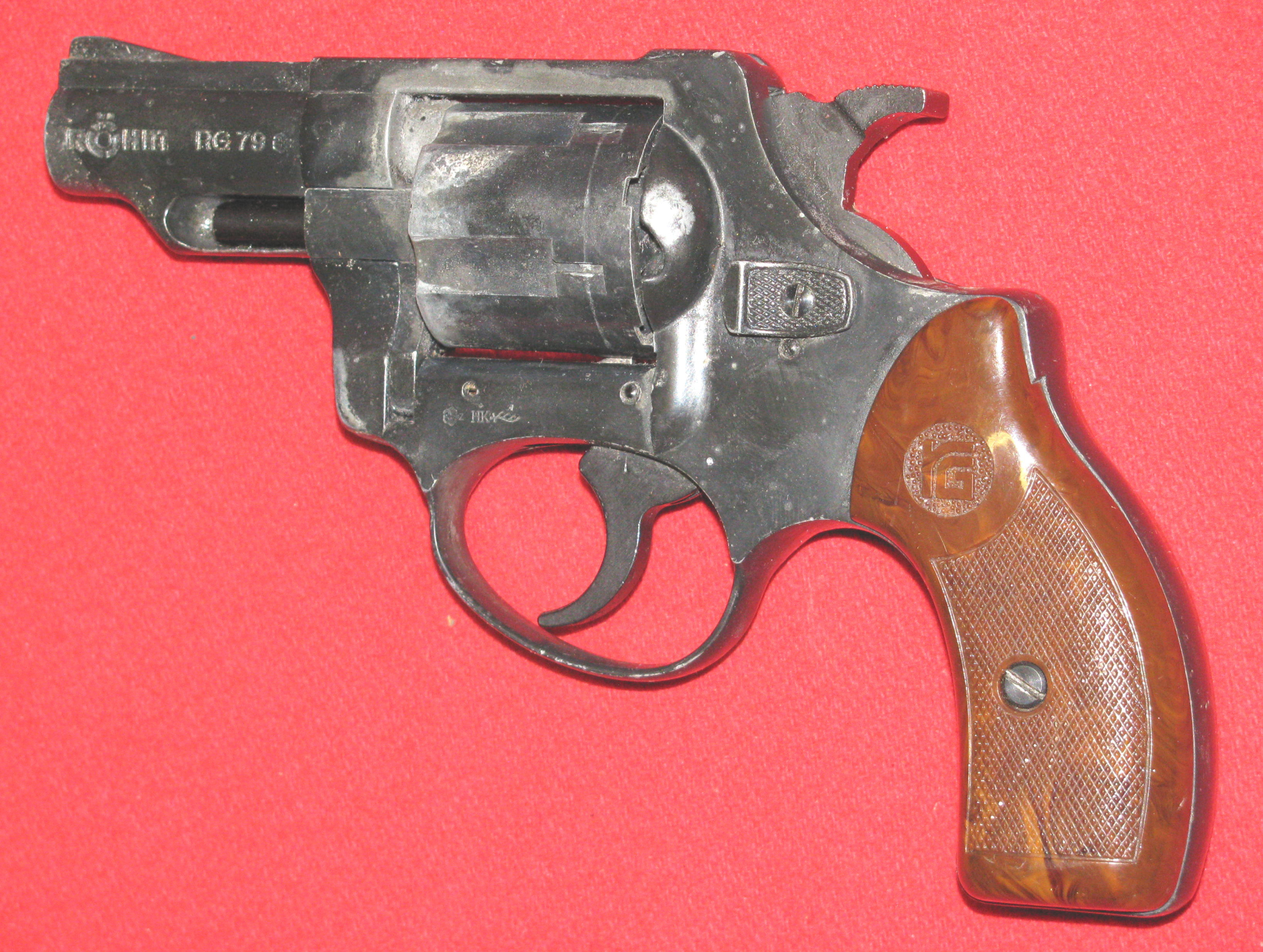 RÖHM Schreckschuss- Revolver, ein RÖHM RG 79 mit der PTB 212 in CAL.. 9mm Knall – Bild 1