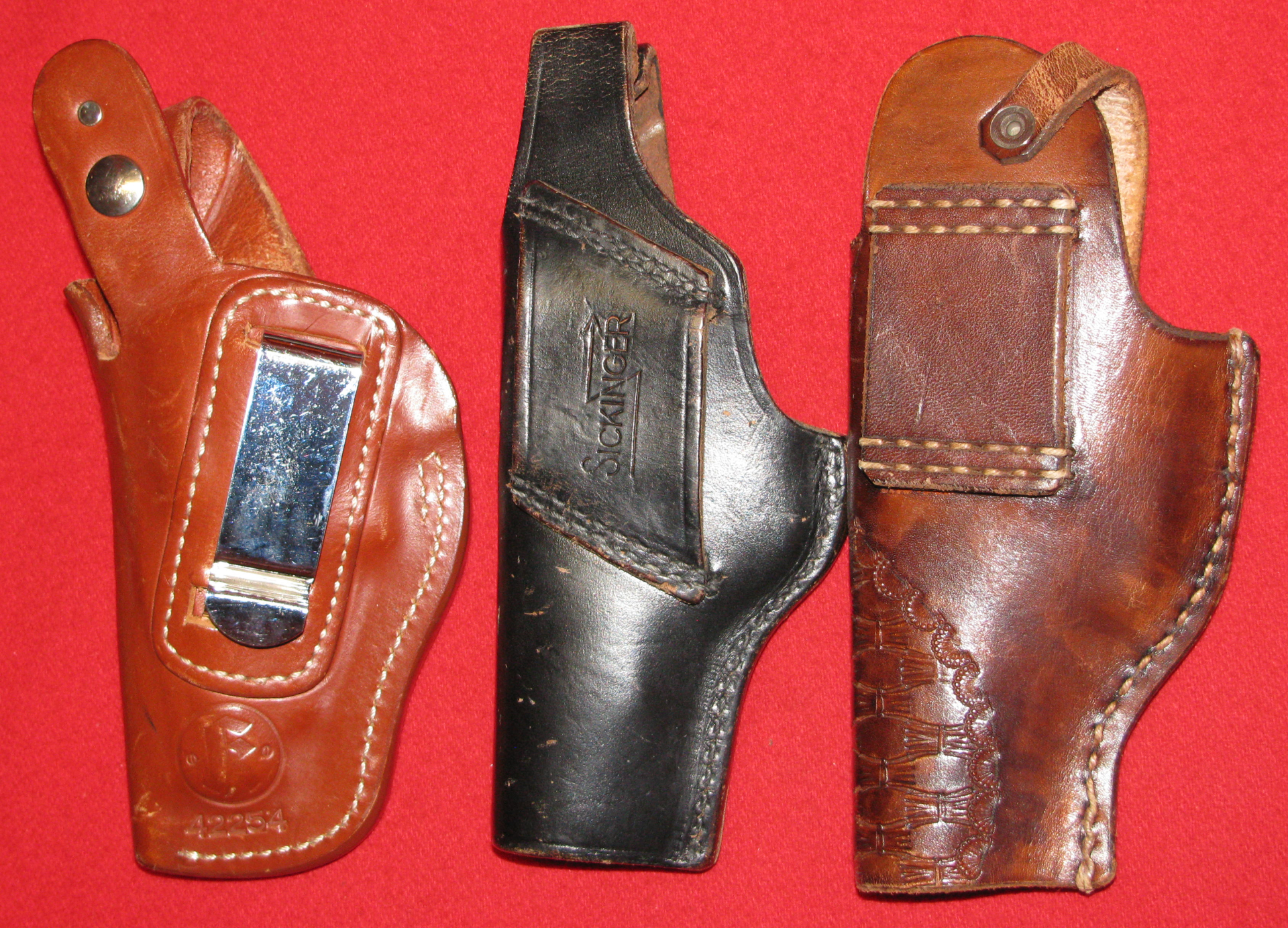 3 Leder - Holster für Revolver – Bild 2