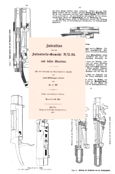 Nachdruck Dienstvorschrift Gewehr 71/84 von 1887 – Bild 1