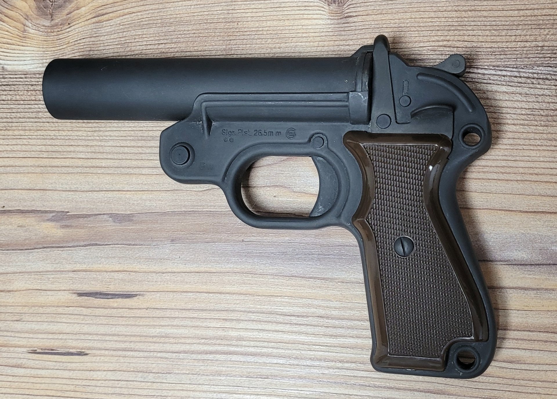 Signalpistole Geco P2 BW Geco P 2 Bundeswehr - Kaliber 4 Leuchtpistole – Bild 1