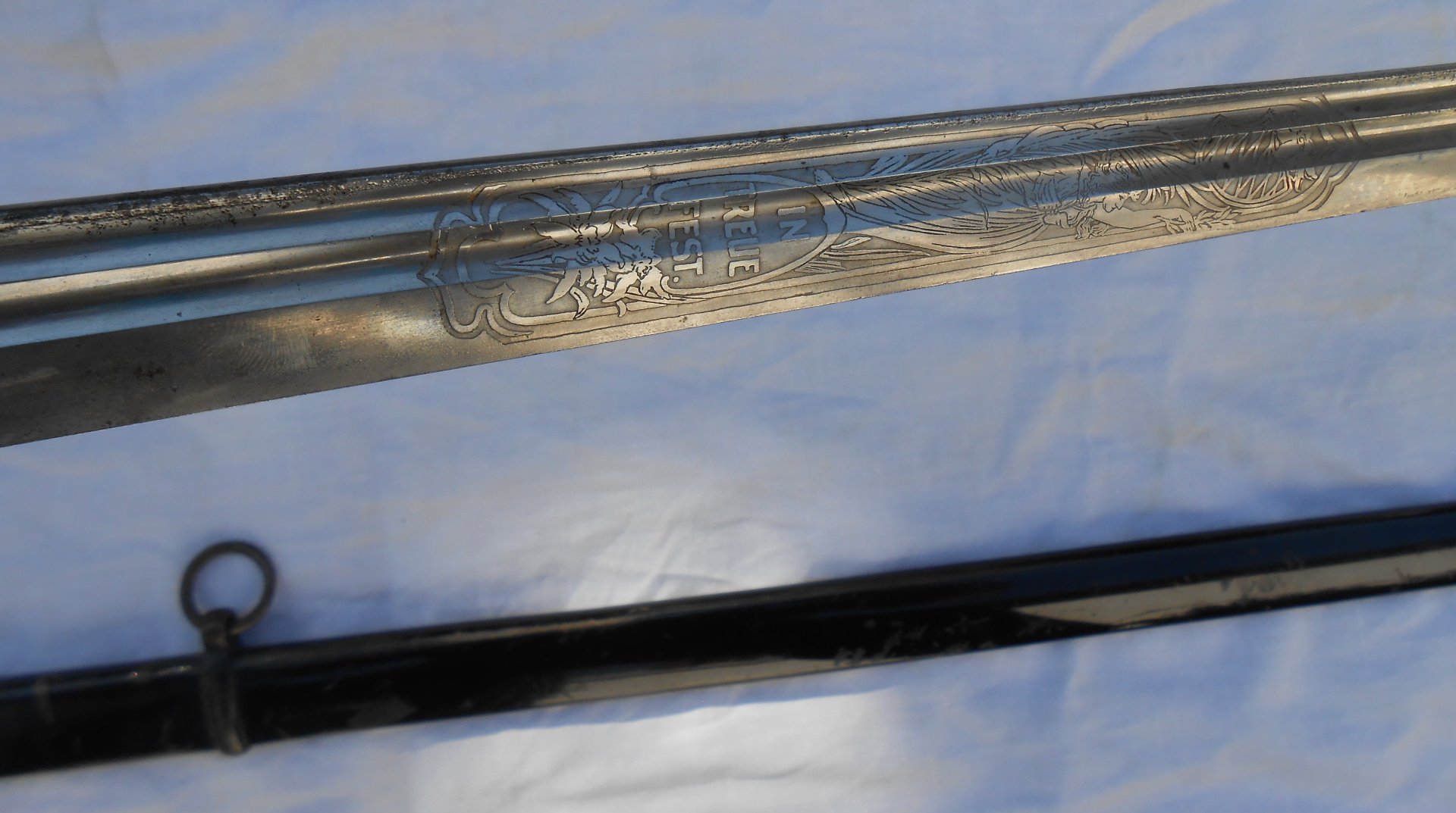BAYERN Original Pallasch schwere Reiter um 1912 mit Monogramm "GS" – Bild 3