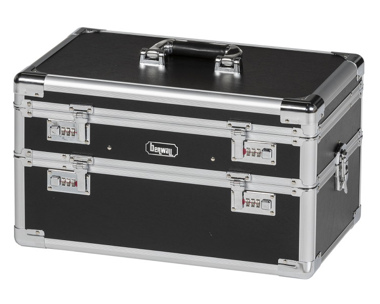 berwall FC 047 Twin Waffenkoffer Doppel Pistolenkoffer Kurzwaffenkoffer Alukoffer case gun – Bild 1