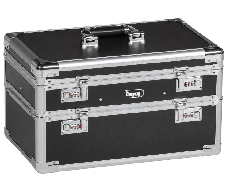 berwall FC 047 Twin Waffenkoffer Doppel Pistolenkoffer Kurzwaffenkoffer Alukoffer case gun – Bild 2