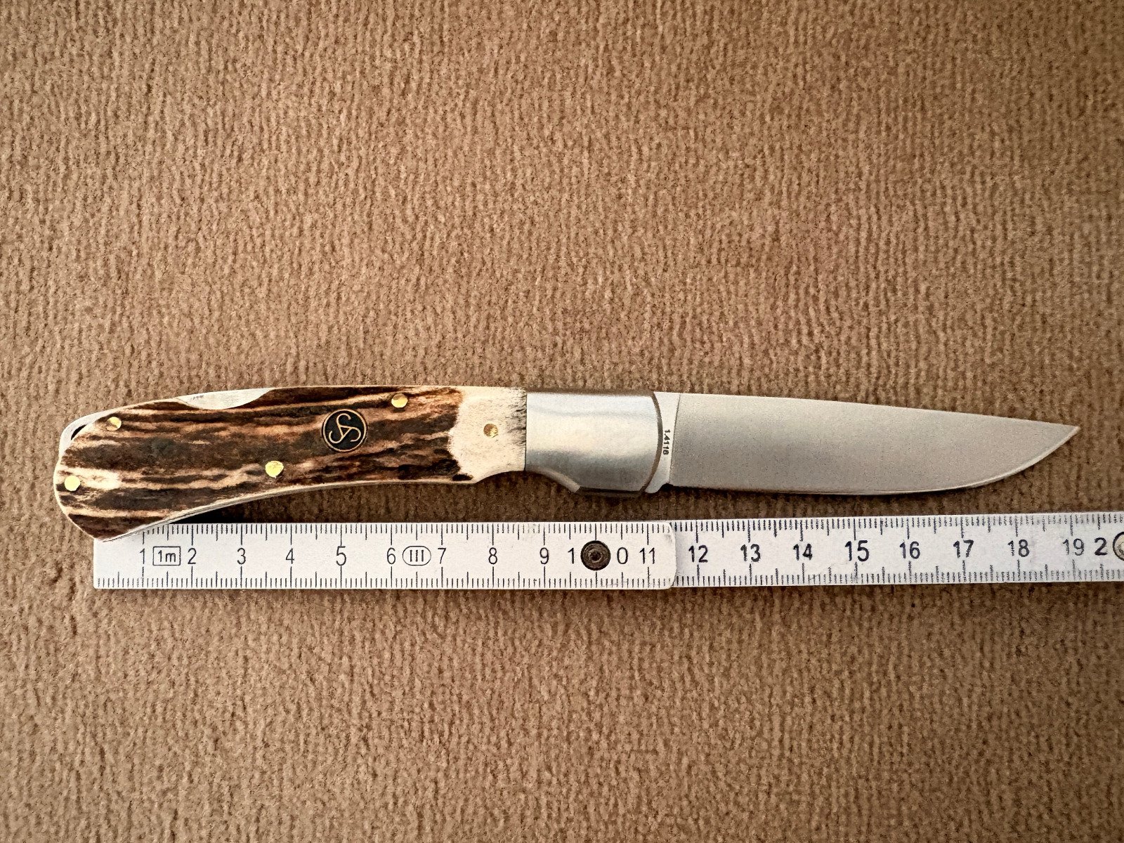 Orig. Sauer Klappmesser mit Hirschhorngriff -neu- unbenutzt – Bild 2
