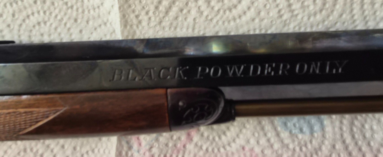 Vorderlader-Gewehr "WESSON RIFLE" Kal. .50 | Pracht-Bunthärtung & Gravuren | Top Lauf innen–Erbstück – Bild 8