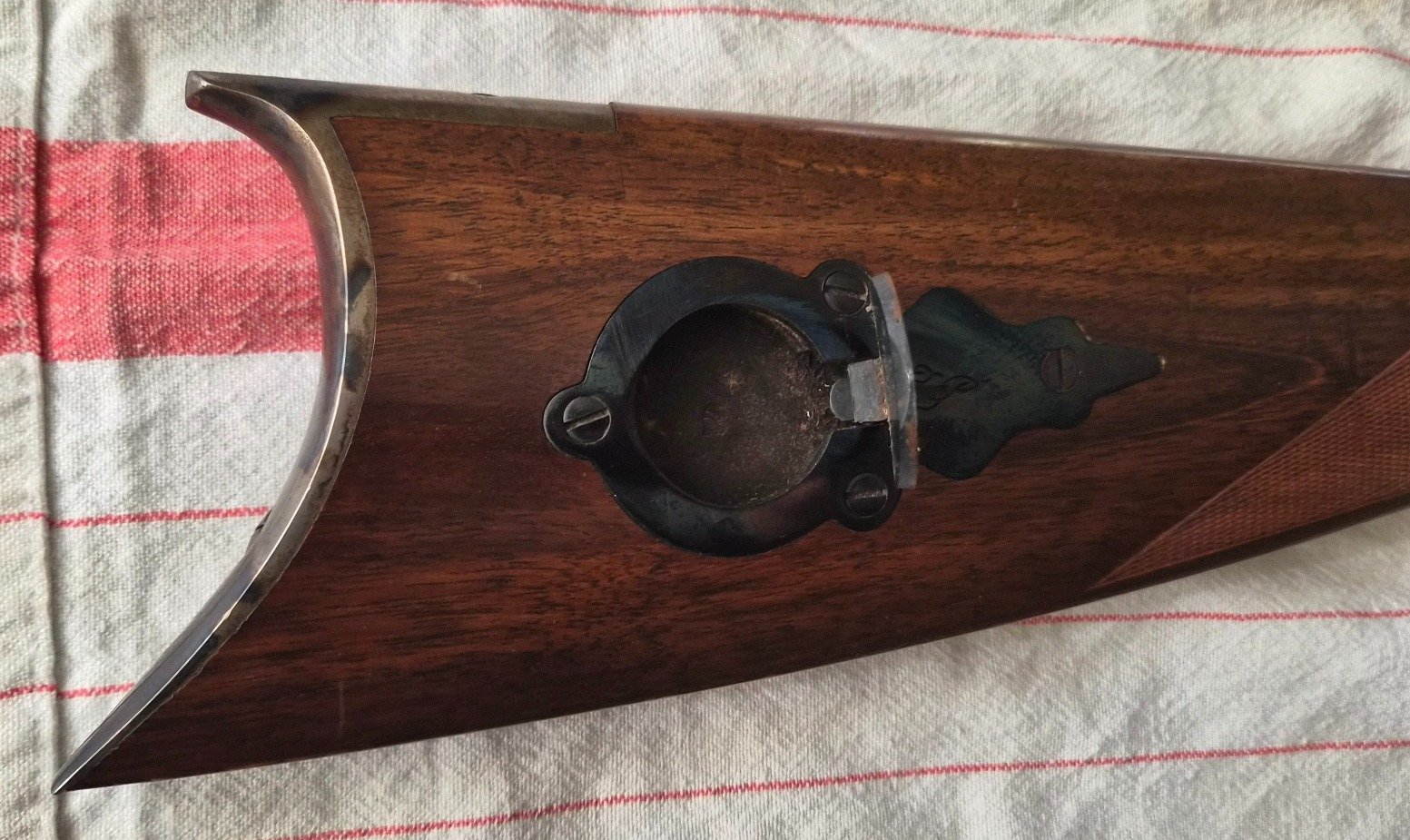 Vorderlader-Gewehr "WESSON RIFLE" Kal. .50 | Pracht-Bunthärtung & Gravuren | Top Lauf innen–Erbstück – Bild 5
