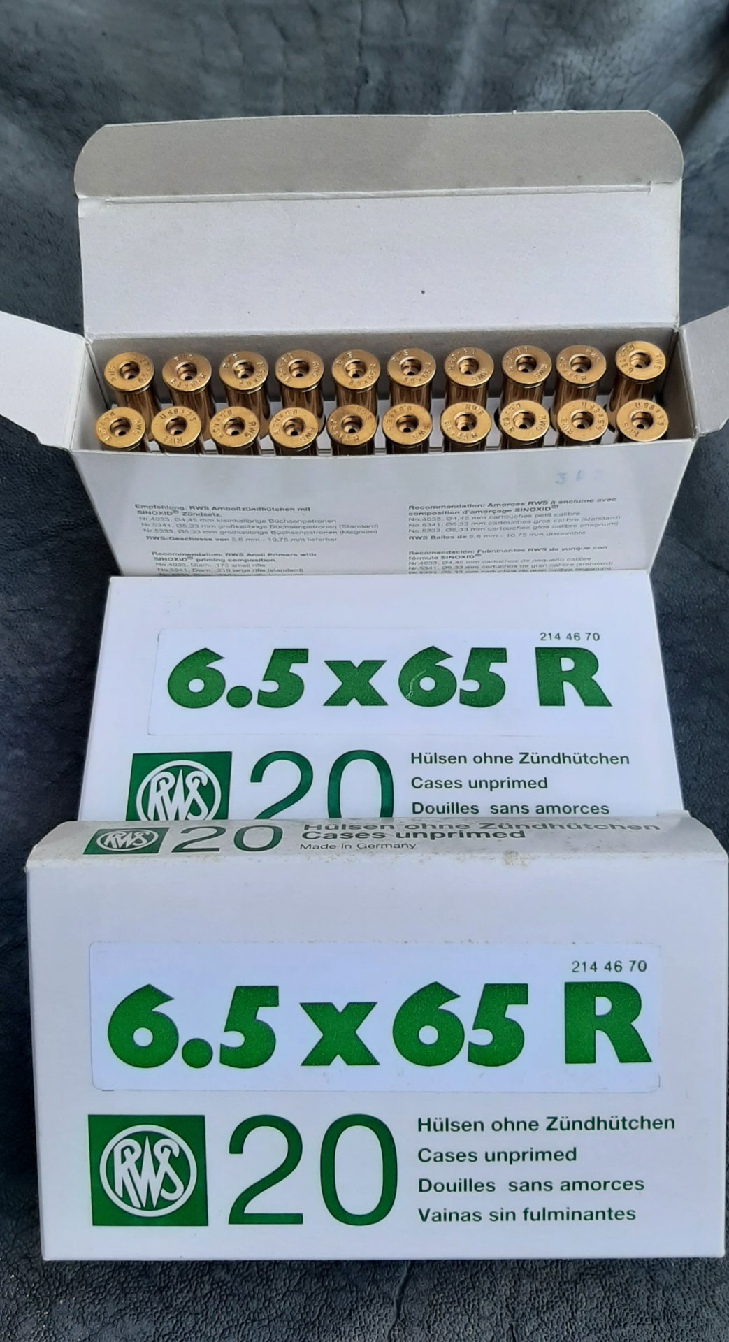 RWS Hülsen 6,5 x 65 R – Bild 1