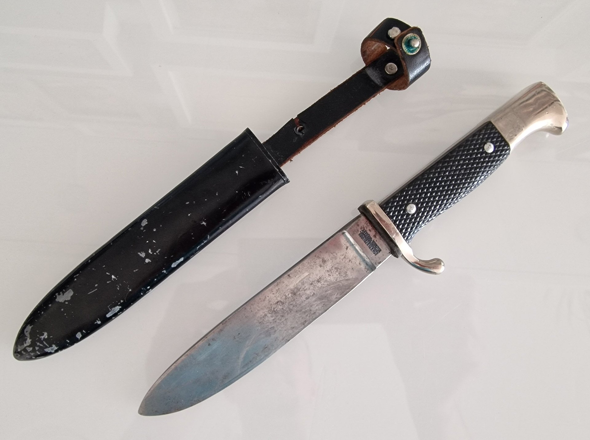 Pfadfinder Messer 60er Jahre inkl. Scheide "Schneidteufel" – Bild 3