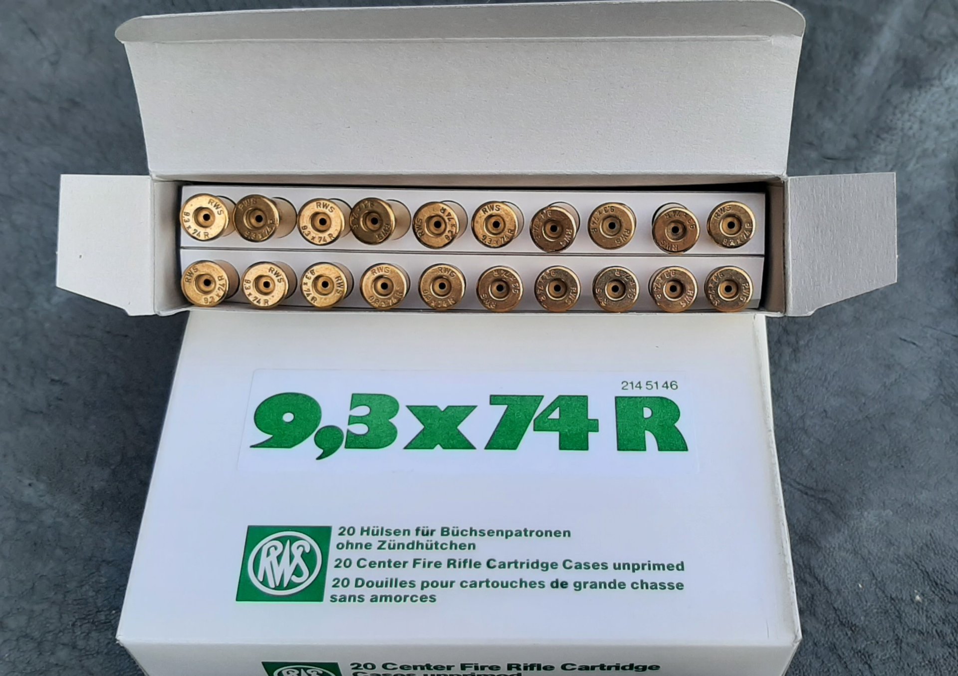 RWS - Hülsen 9,3 x 74 R – Bild 1