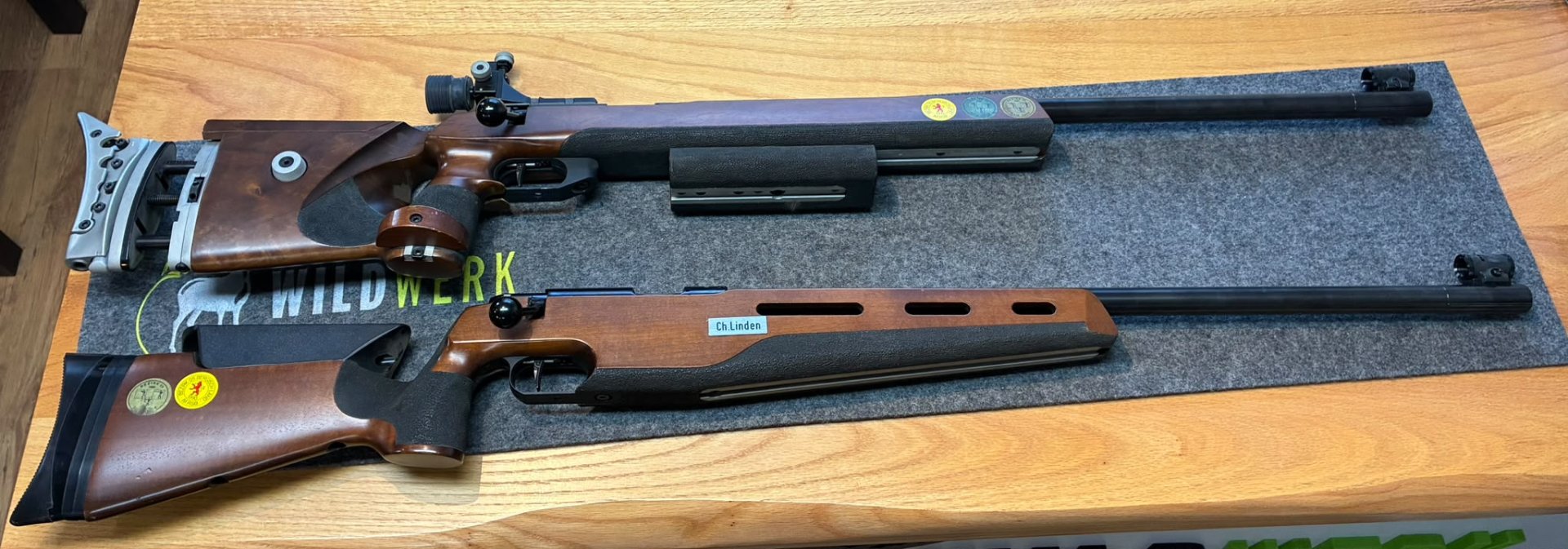 2x Anschütz Modell 1813 · .22 lr · 65 cm Lauf · als defekt · nur zusammen · TOP Gelegenheit – Bild 1