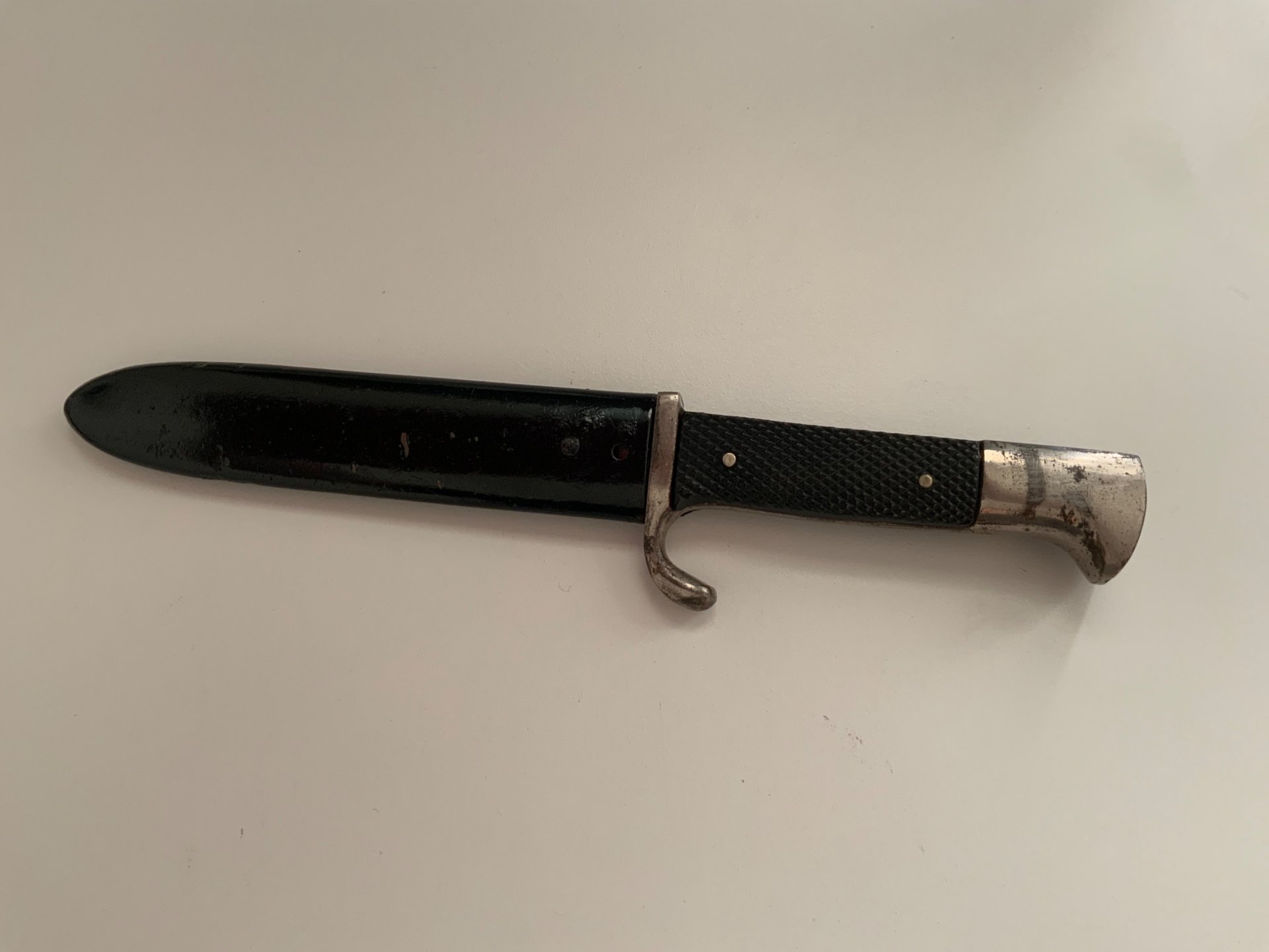 Hj Messer Dolch -Frühes Anton Wingen mit Devise !! Fundzustand – Bild 2