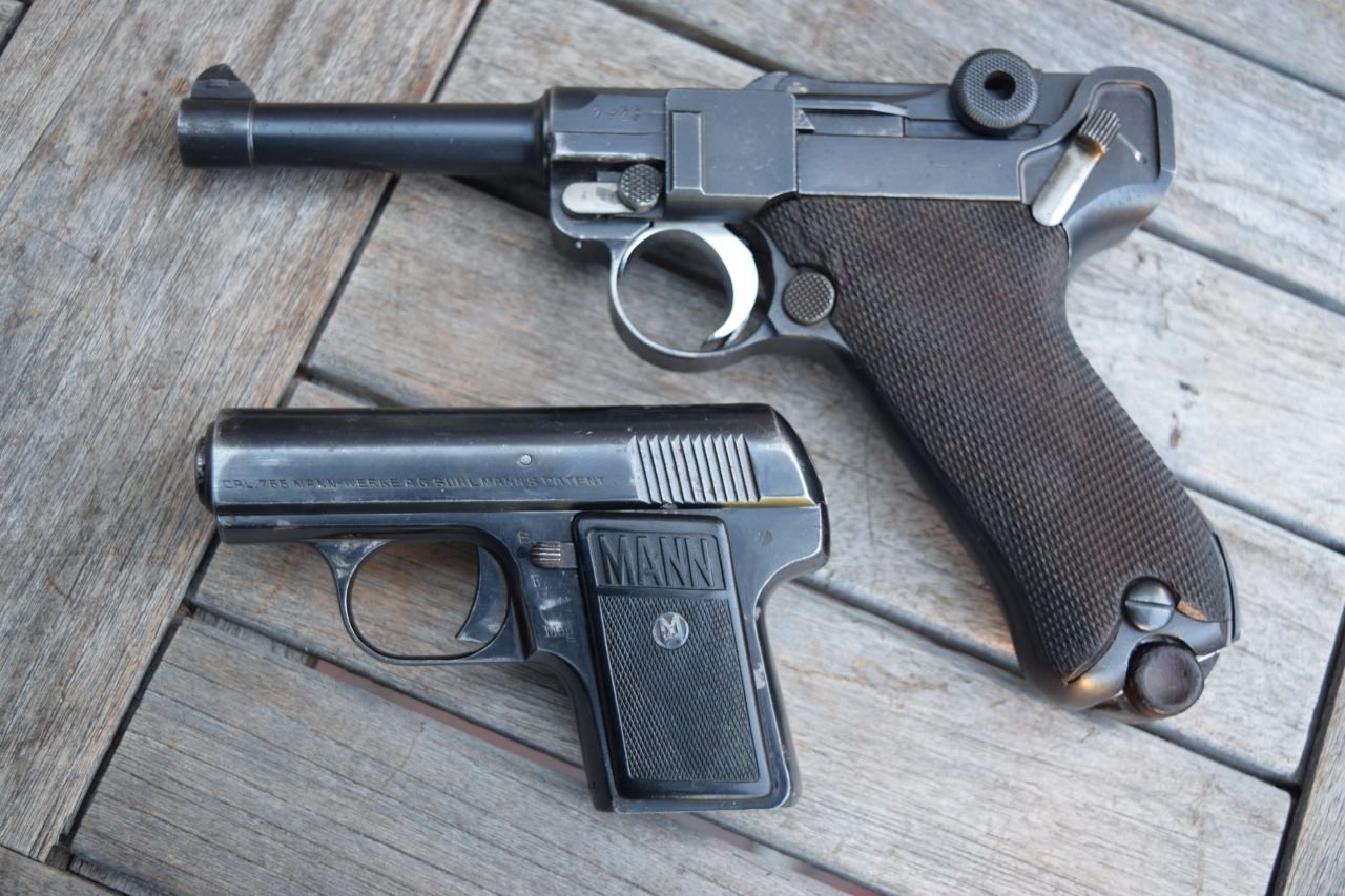 Deutschland MANN Selbstladepistole Modell 1924 Kal. 7,65 Sammlerwaffe – Bild 5