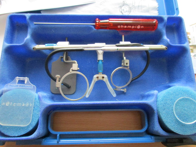 Schießbrille : Champion Modell Olympic Blau incl. Zubehör / Müller - Manching – Bild 2