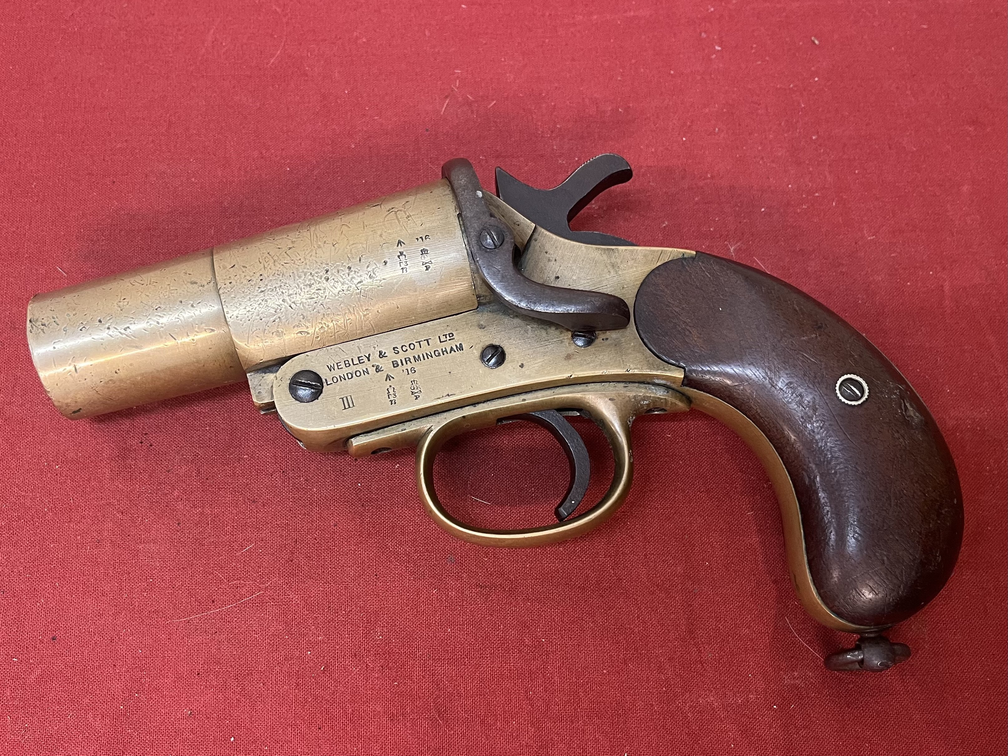 Webley & Scott No. 1 Mk III Signalpistole – 1916 – 1. Weltkrieg – Bild 2
