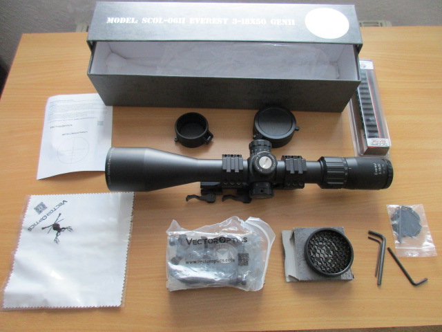 Vector Optics : SCOL-062 Everest 3-18x50 Gen.2 Zielfernrohr Neu incl. 3 Montagen – Bild 1