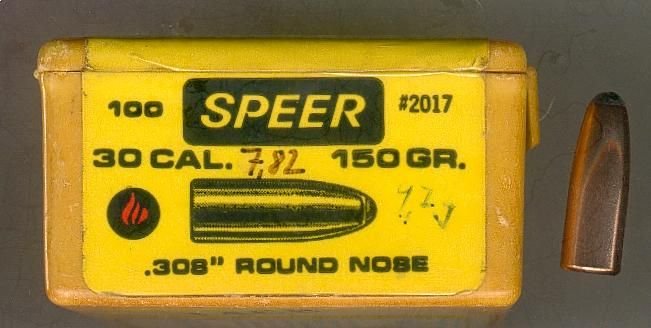 Geschosse .30 bzw. 308, 150 gr Round Nose von Speer – Bild 1