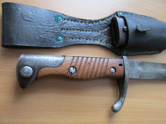Bajonett : SG 98/05 n.A. Mauser Oberndorf 1918 mit Orginal Koppelschuh 1917 – Bild 5