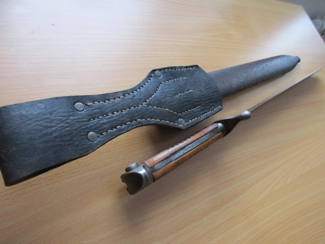 Bajonett : SG 98/05 n.A. Mauser Oberndorf 1918 mit Orginal Koppelschuh 1917 – Bild 4
