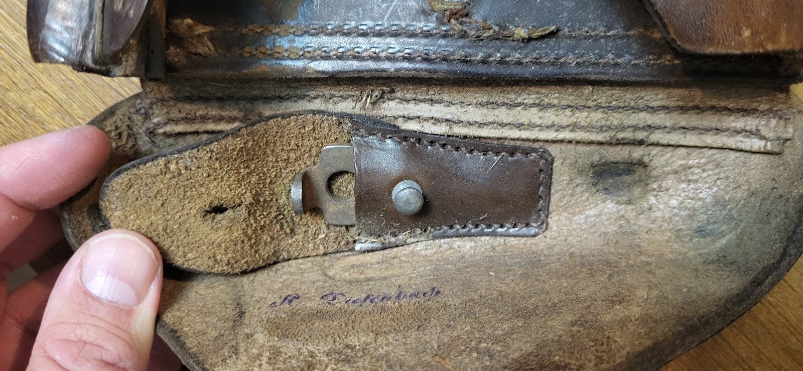 Holster P08, Original 1916, sehr guter Zustand – Bild 3