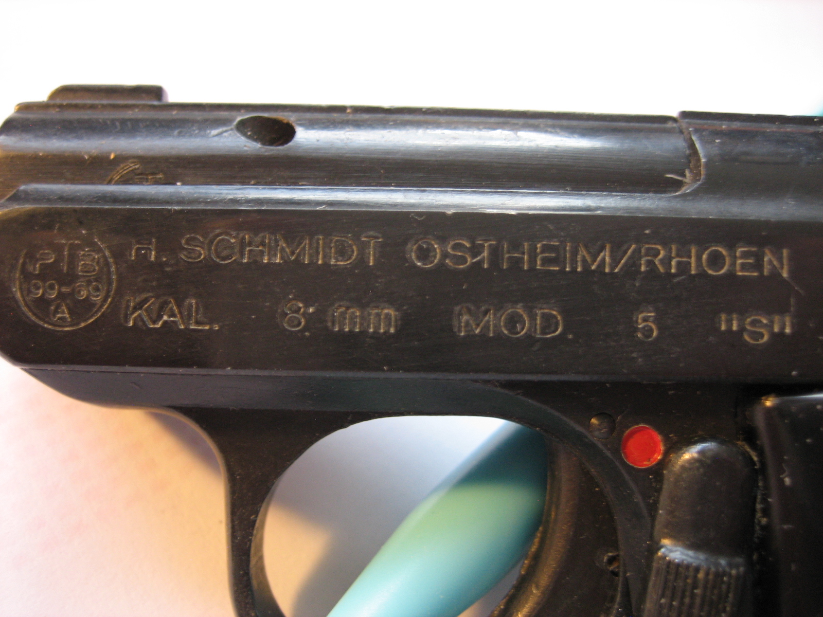 ** HS - Schreckschußpistole -- Modell 5 "S" -- PTB 99-69A ** – Bild 4