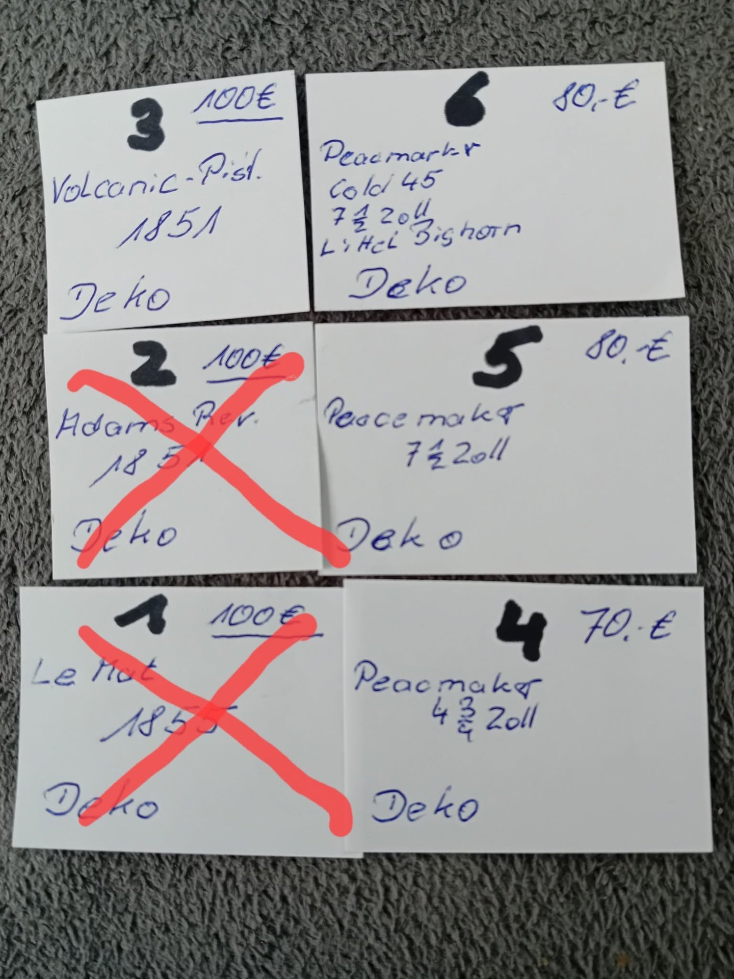 Diverse Deko Revolver – Bild 4