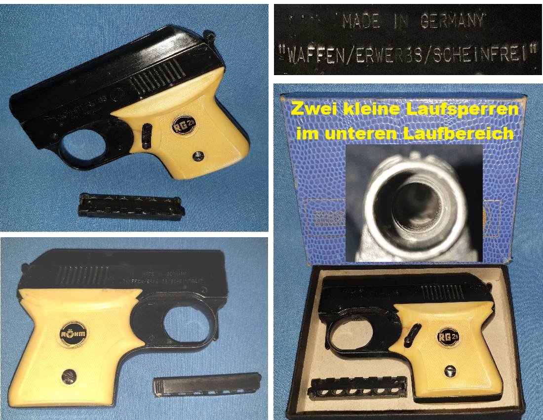 @ Röhm RG 3s Pistole 6 mm Flobert PTB 32-69 mit Elfenbeinfarbenen Griffschalen@ – Bild 2