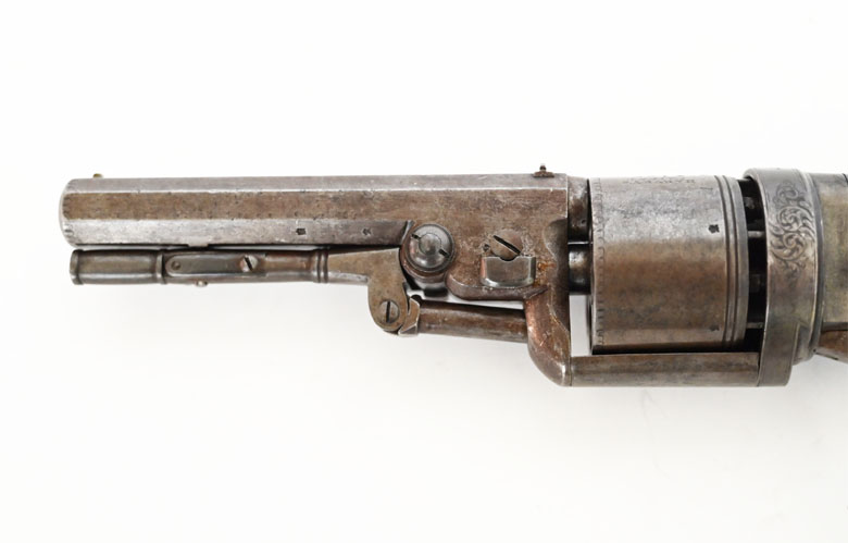 Perkussionsrevolver Harvey first model, Kaliber .42, Sammlerwaffe im Originalzustand, 1855 – Bild 4