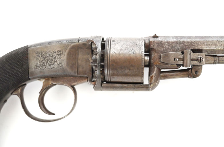Perkussionsrevolver Harvey first model, Kaliber .42, Sammlerwaffe im Originalzustand, 1855 – Bild 5