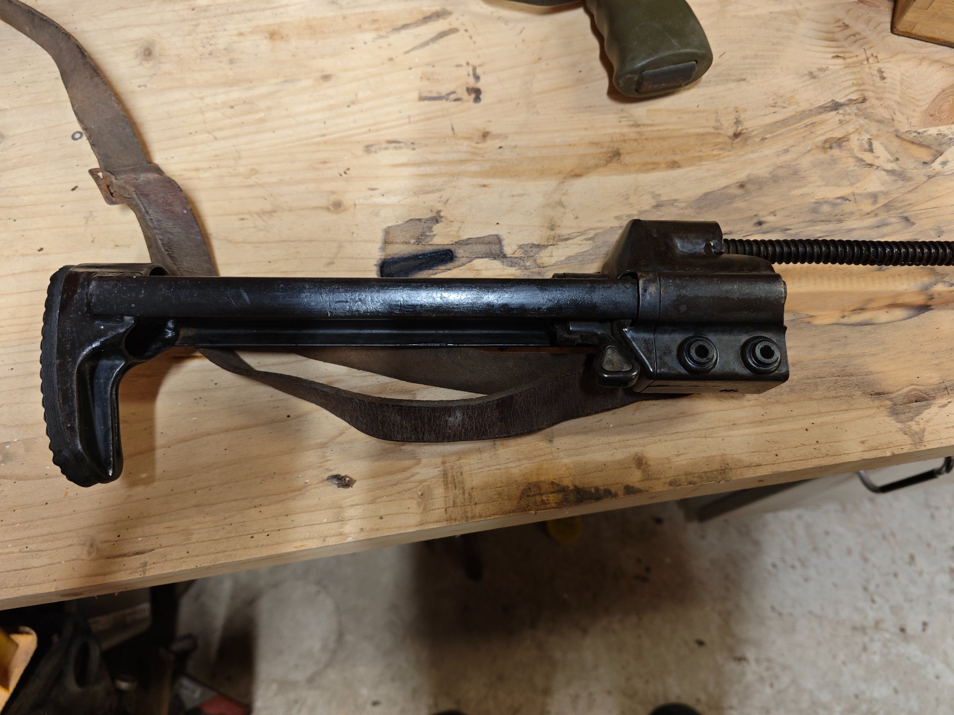 G3 Schiebeschaft H&K original BW, guter Zustand mit Riemen, Schulterstütze, Schubschaft, Fallschirm – Bild 3