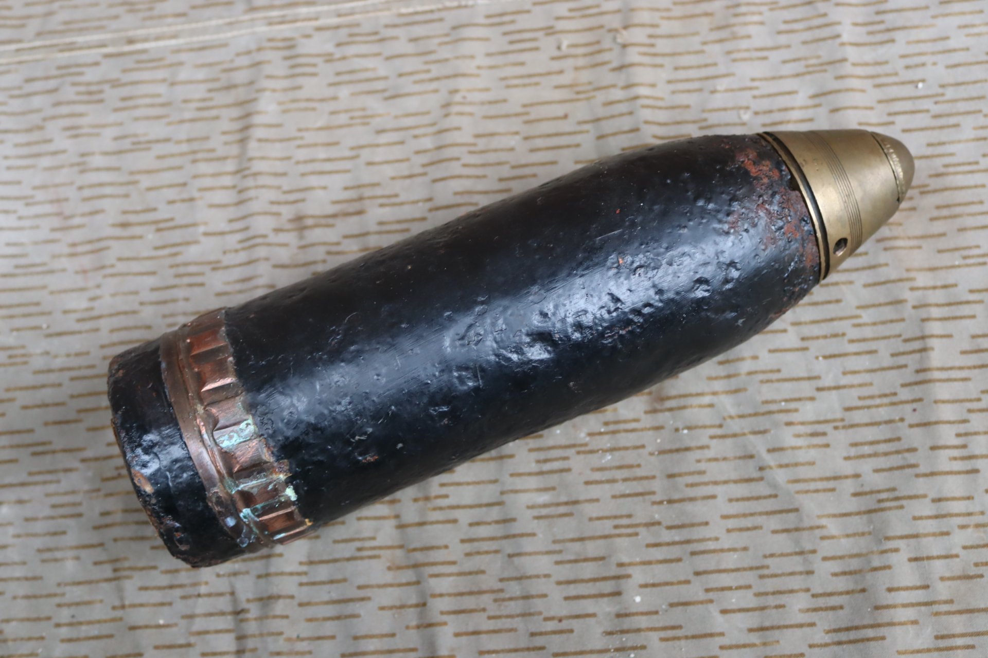 Britische 18 Pfünder Sprenggranate 1.Weltkrieg Deko Munition Top Zustand! – Bild 3