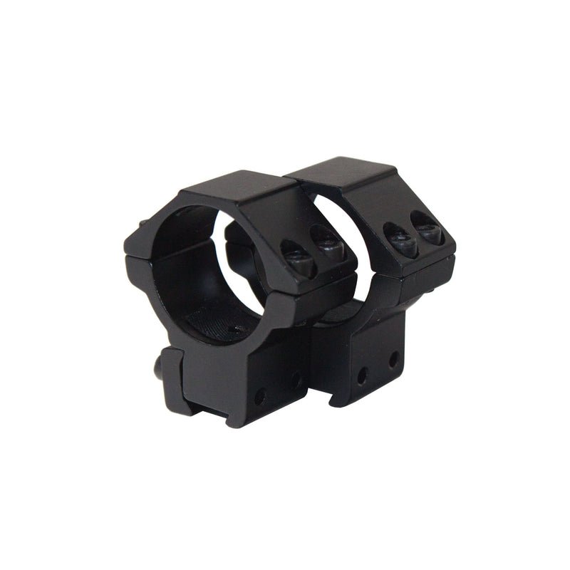AluTech 2er Set - 30mm Ringmontage für 11mm Prismaschiene, mittlere Ausführung – Bild 1