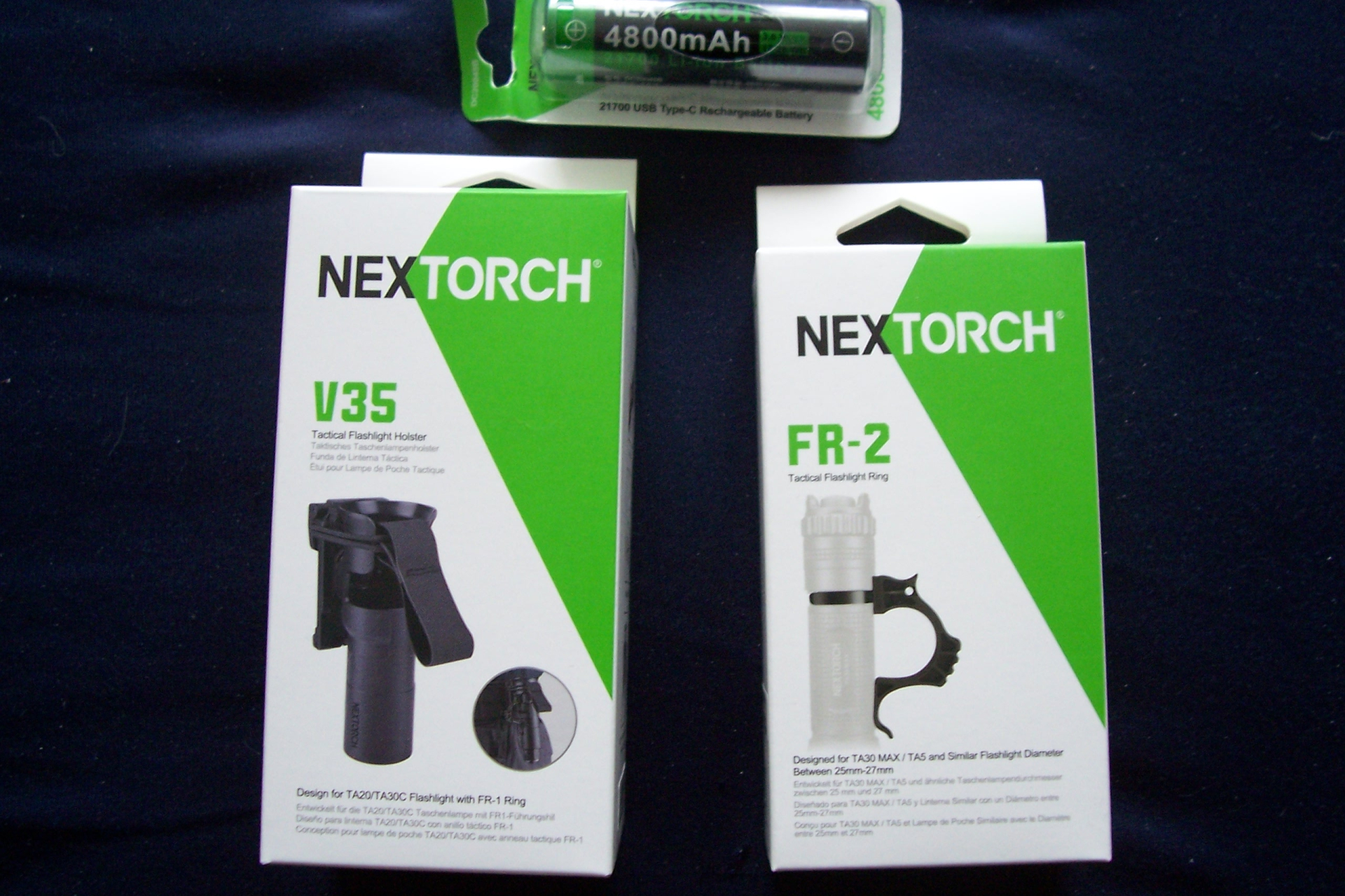 Nextorch Zubehör Taschenlampe, Holster, Akku und Führungshilfe – Bild 1