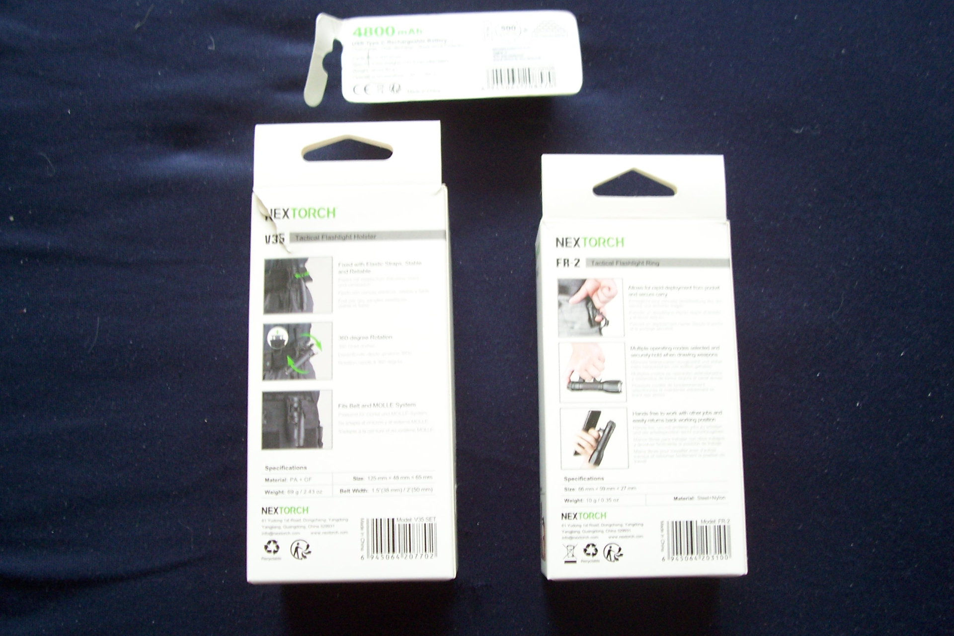 Nextorch Zubehör Taschenlampe, Holster, Akku und Führungshilfe – Bild 2