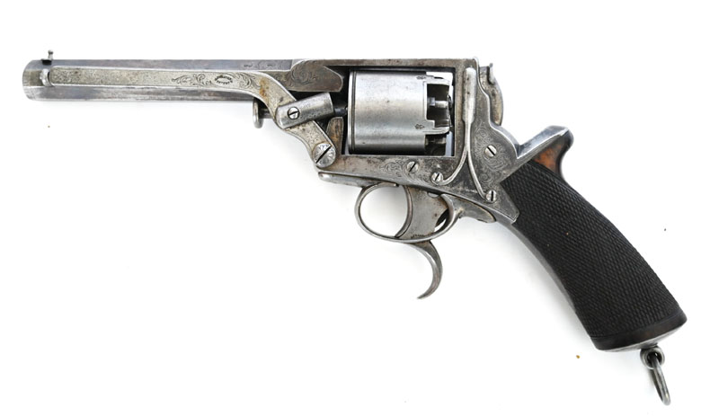 Perkussionsrevolver William Tranter, Birmingham, 3rd Model 54 Bore Revolver, Kaliber .442, Sammlerw. – Bild 2