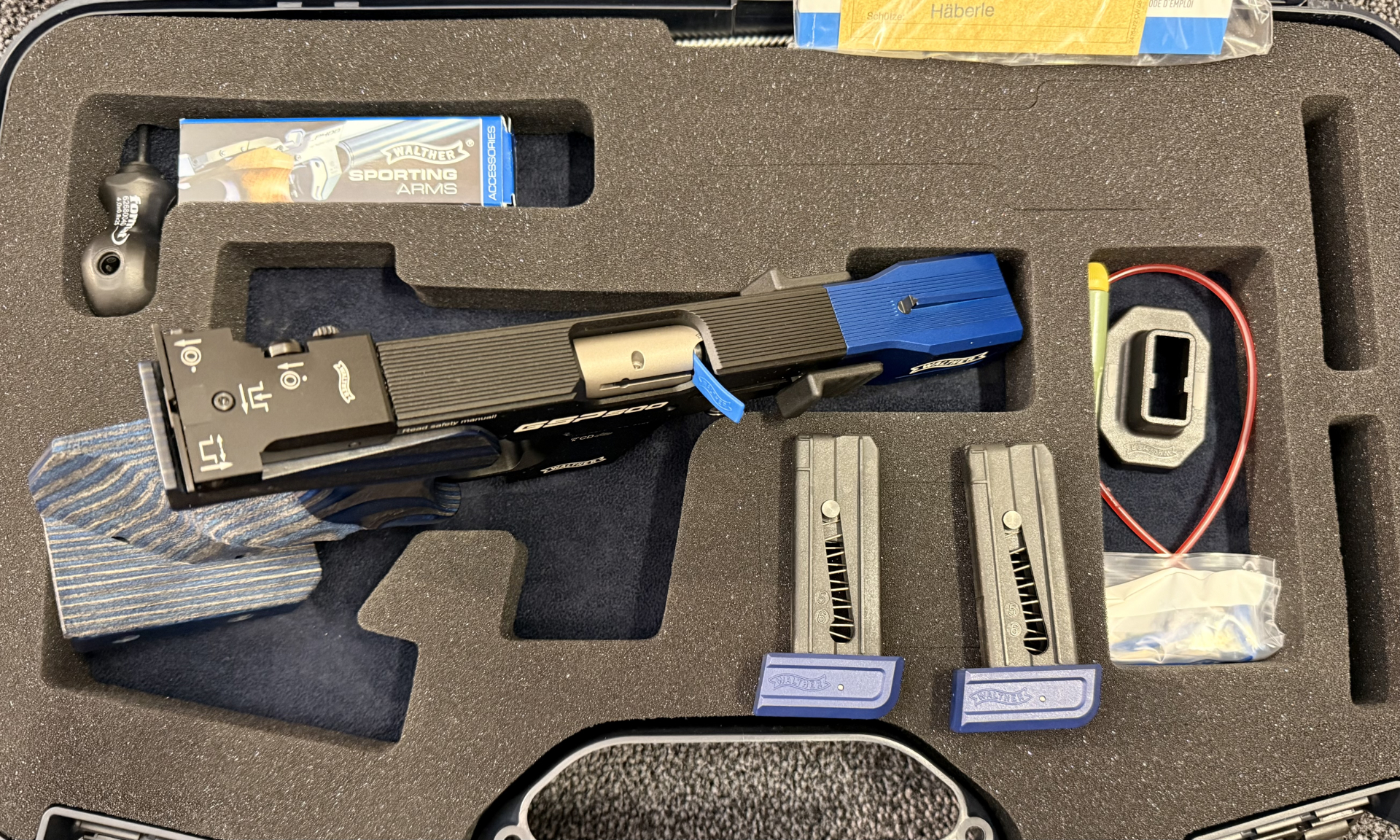 Walther GSP500 cal. 22lr blau im koffer – Bild 2