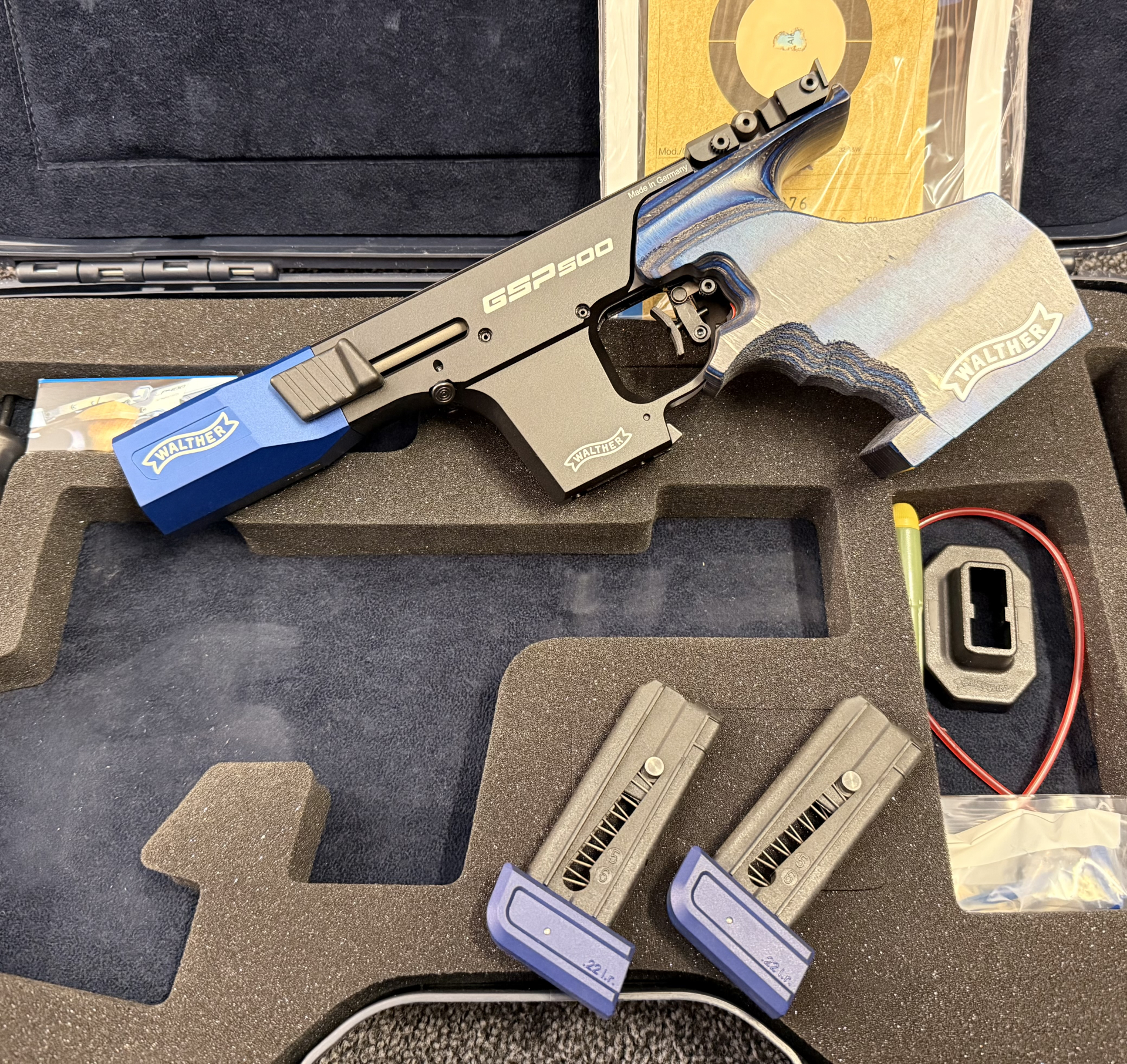 Walther GSP500 cal. 22lr blau im koffer – Bild 3