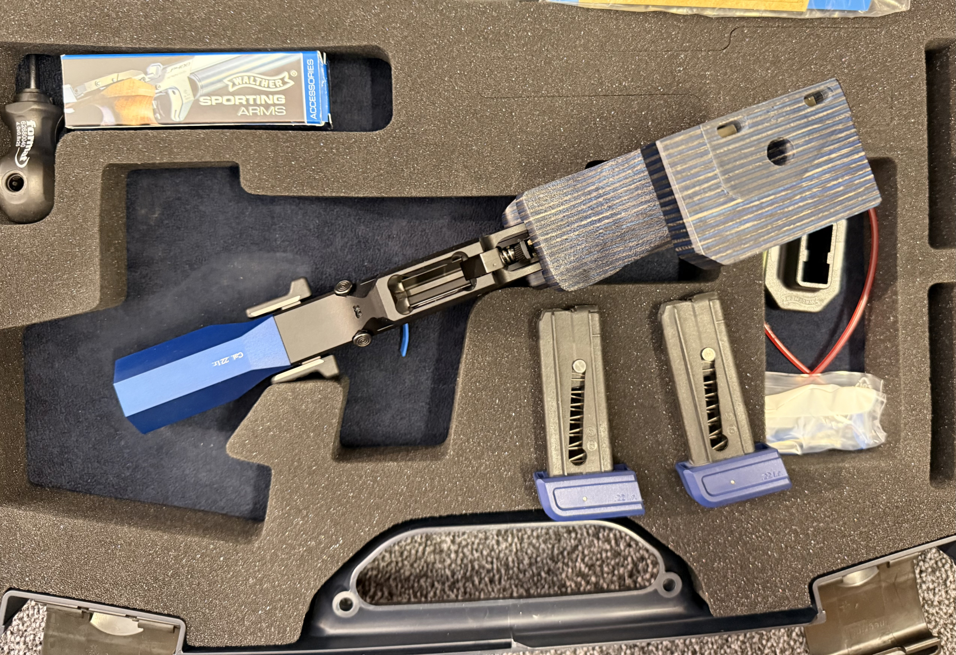 Walther GSP500 cal. 22lr blau im koffer – Bild 4