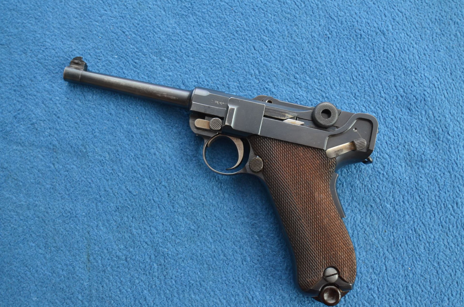 SEHR SCHÖNE PISTOLE SCHWEIZER DWM MODELL 1906/20 COMMERCIAL POLIZEI 7,65 PARA SELTEN! – Bild 1