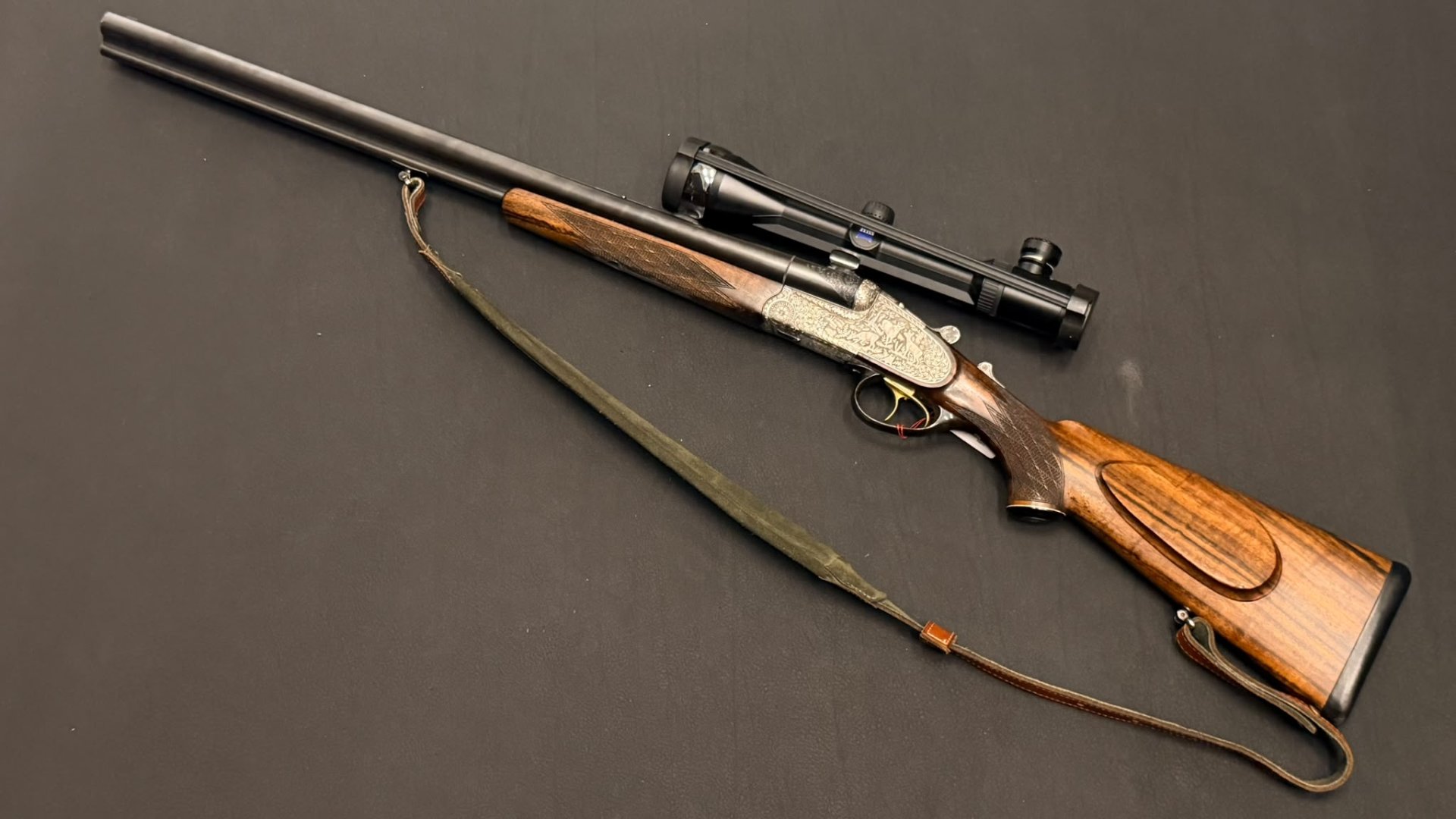Krieghoff Neptun Primus | 7x65R 12/70 | Seitenschlossdrilling | Zeiss Varipoint | EL-Lauf .22Hornet – Bild 1