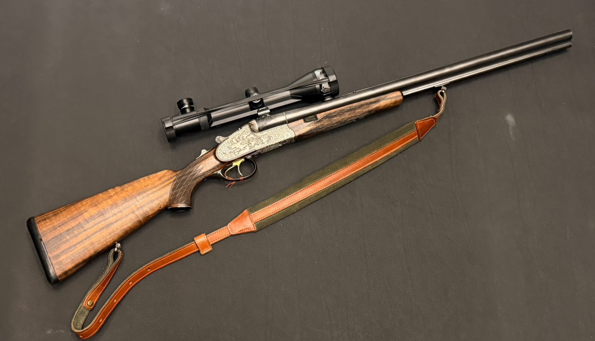 Krieghoff Neptun Primus | 7x65R 12/70 | Seitenschlossdrilling | Zeiss Varipoint | EL-Lauf .22Hornet – Bild 2