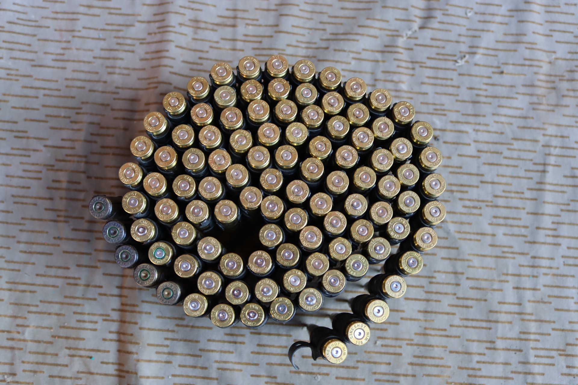 .308 Win 7,62x51 MG Gurt deko Patronen MG3 MG53 MG42 – Bild 3