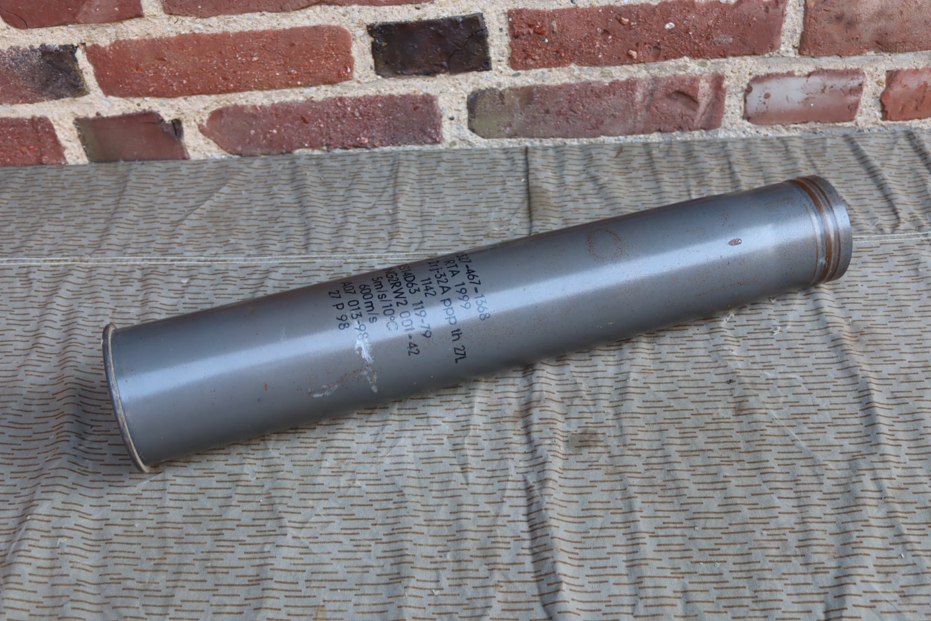 8,8 Flak Hülse Wehrmacht 2.Weltkrieg Deko Munition – Bild 1