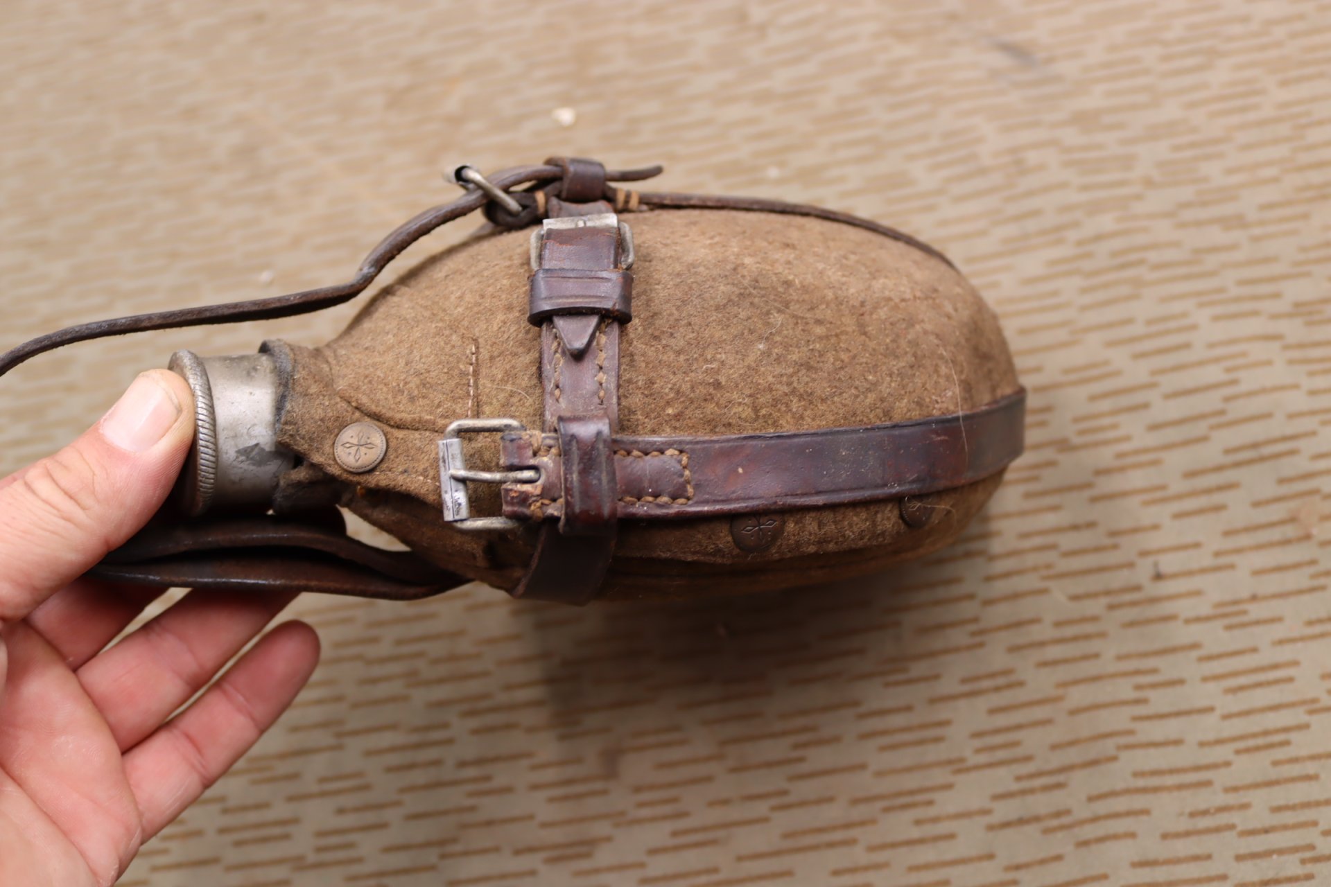 Feldflasche Wehrmacht cfl 1939 2.weltkrieg – Bild 3