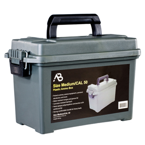 Munitionskiste Gr. 2 abschliessbar 35 x 18 x 22cm schlagfester Kunststoff Oliv –Transportbox Ammo – Bild 1