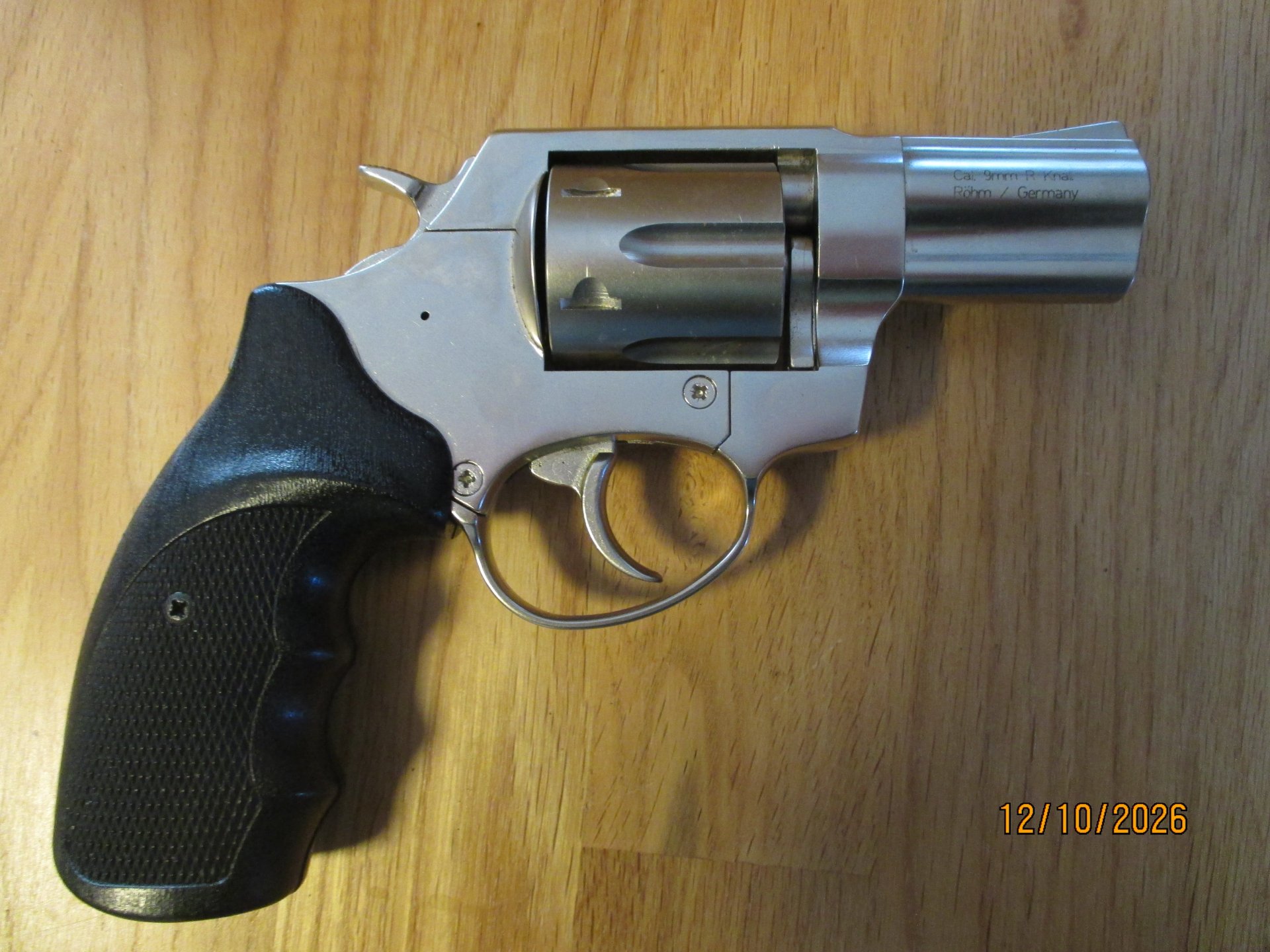 Revolver Röhm RG 69 N Kal. 9mm R Knall PTB 594 stainless – Bild 2