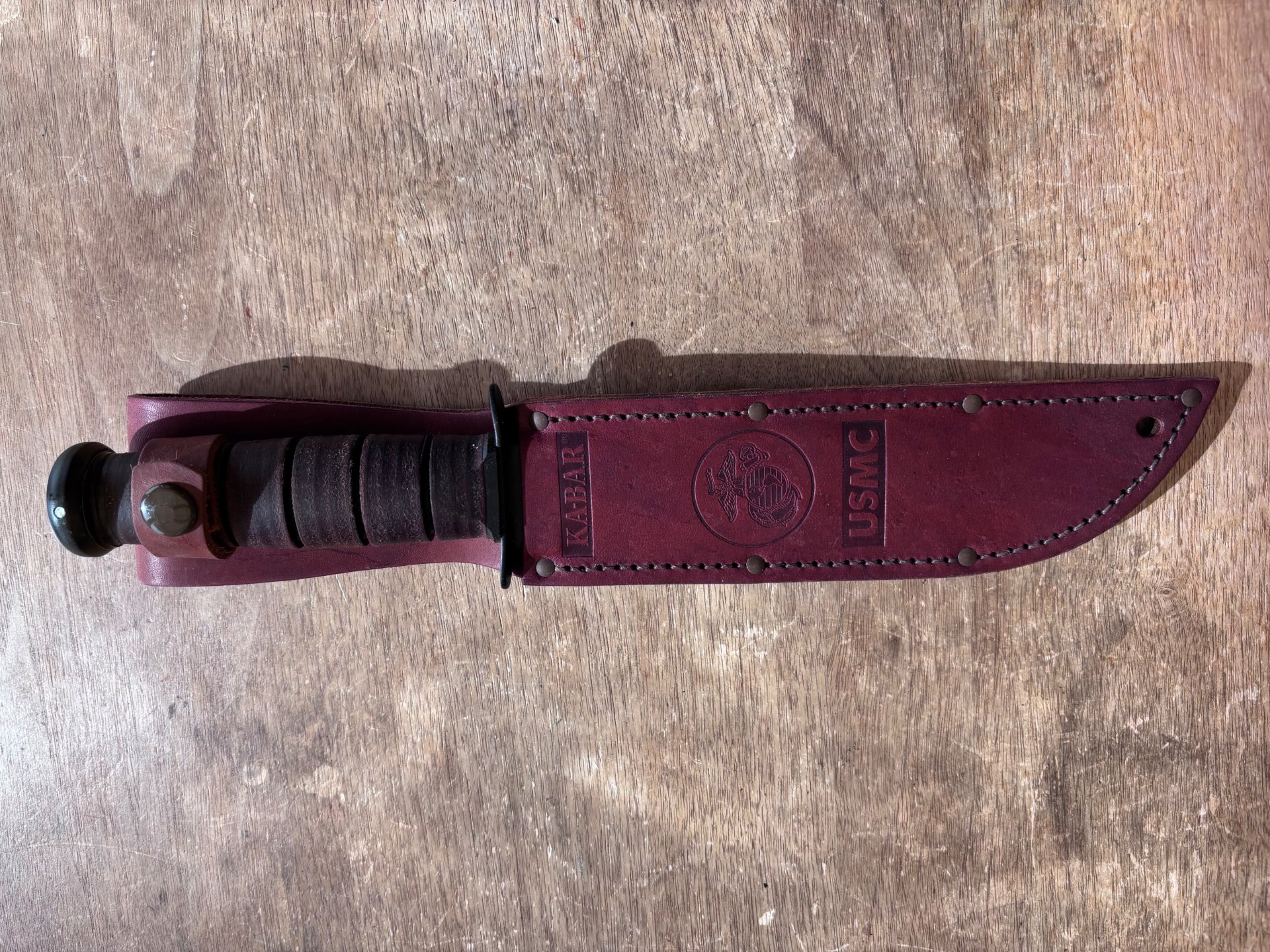 KA-BAR USMC Kampfmesser – ca. 20 Jahre alt – beschädigt / defekt – Bild 9