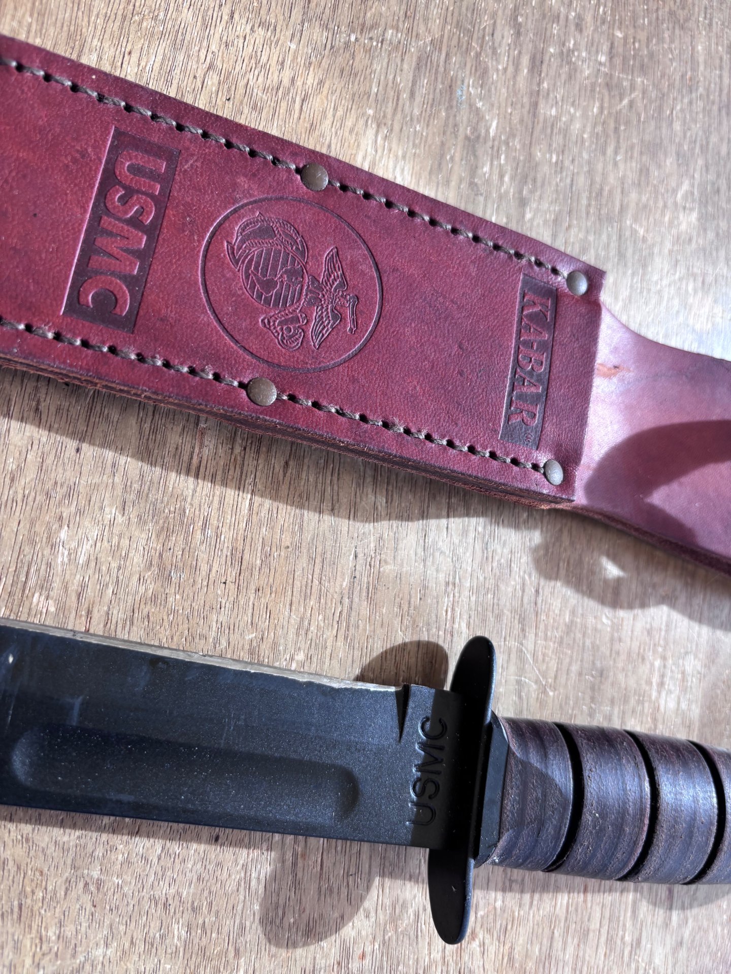 KA-BAR USMC Kampfmesser – ca. 20 Jahre alt – beschädigt / defekt – Bild 7