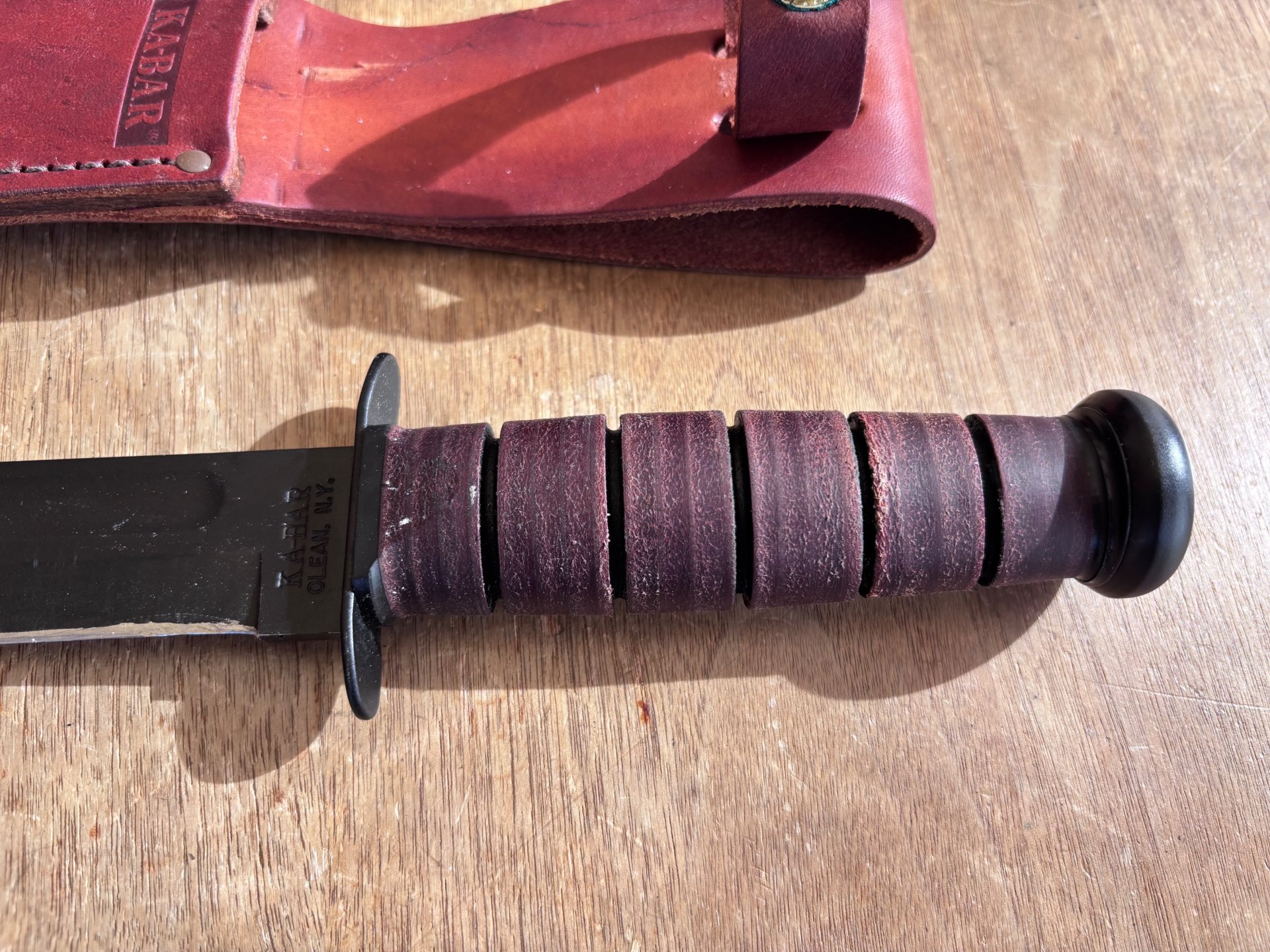 KA-BAR USMC Kampfmesser – ca. 20 Jahre alt – beschädigt / defekt – Bild 5