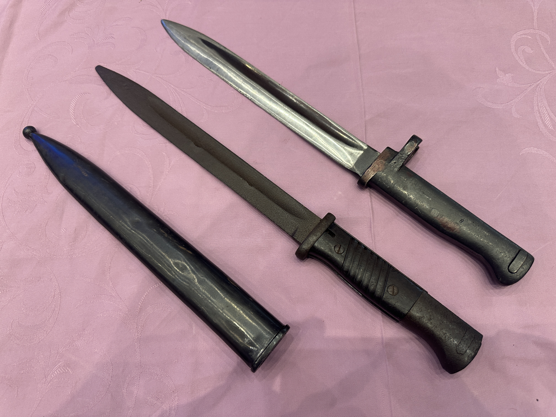 ==>2 Bajonette Mauser K98 WaA & Türkei Mauser Notbajonett seltene Sammlerstücke so ! – Bild 2